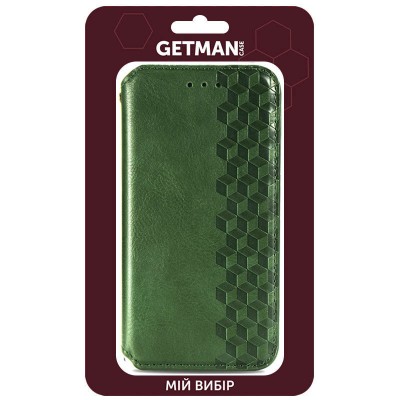 Кожаный чехол книжка GETMAN Cubic (PU) для Xiaomi Poco M3 Зеленый Кожаный чехол книжка GETMAN Cubic (PU) для Xiaomi Poco M3 Зеленый