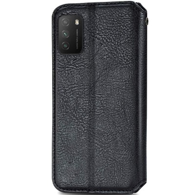 Кожаный чехол книжка GETMAN Cubic (PU) для Xiaomi Poco M3 Черный Кожаный чехол книжка GETMAN Cubic (PU) для Xiaomi Poco M3 Черный