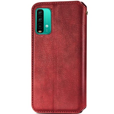 Кожаный чехол книжка GETMAN Cubic (PU) для Xiaomi Redmi Note 9 4G / 9 Power / Redmi 9T Красный Кожаный чехол книжка GETMAN Cubic (PU) для Xiaomi Redmi Note 9 4G / 9 Power / Redmi 9T Красный
