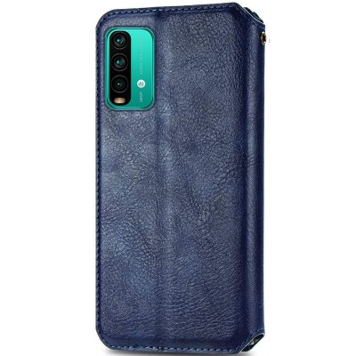 Кожаный чехол книжка GETMAN Cubic (PU) для Xiaomi Redmi Note 9 4G / 9 Power / Redmi 9T Синий Кожаный чехол книжка GETMAN Cubic (PU) для Xiaomi Redmi Note 9 4G / 9 Power / Redmi 9T Синий