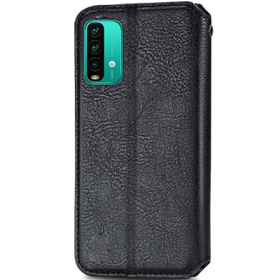 Кожаный чехол книжка GETMAN Cubic (PU) для Xiaomi Redmi Note 9 4G / 9 Power / Redmi 9T Черный Кожаный чехол книжка GETMAN Cubic (PU) для Xiaomi Redmi Note 9 4G / 9 Power / Redmi 9T Черный