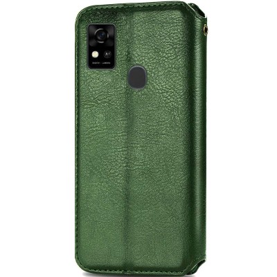 Кожаный чехол книжка GETMAN Cubic (PU) для ZTE Blade A31 Зеленый Кожаный чехол книжка GETMAN Cubic (PU) для ZTE Blade A31 Зеленый