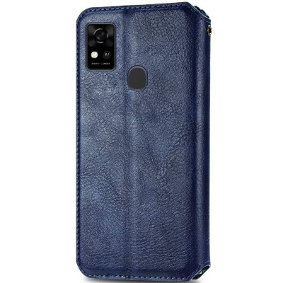 Кожаный чехол книжка GETMAN Cubic (PU) для ZTE Blade A31 Синий Кожаный чехол книжка GETMAN Cubic (PU) для ZTE Blade A31 Синий