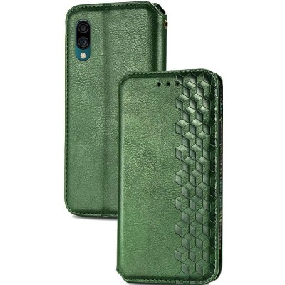 Кожаный чехол книжка GETMAN Cubic (PU) для ZTE Blade A5 (2020) Зеленый Кожаный чехол книжка GETMAN Cubic (PU) для ZTE Blade A5 (2020) Зеленый