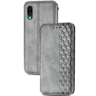 Кожаный чехол книжка GETMAN Cubic (PU) для ZTE Blade A5 (2020) Серый Кожаный чехол книжка GETMAN Cubic (PU) для ZTE Blade A5 (2020) Серый