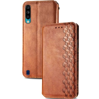 Кожаный чехол книжка GETMAN Cubic (PU) для ZTE Blade A7 (2020) Коричневый Кожаный чехол книжка GETMAN Cubic (PU) для ZTE Blade A7 (2020) Коричневый