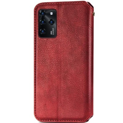 Кожаный чехол книжка GETMAN Cubic (PU) для ZTE Blade V30 Красный Кожаный чехол книжка GETMAN Cubic (PU) для ZTE Blade V30 Красный