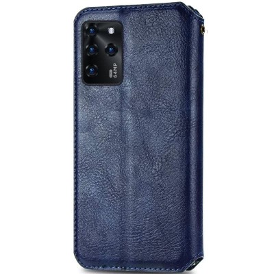 Кожаный чехол книжка GETMAN Cubic (PU) для ZTE Blade V30 Синий Кожаный чехол книжка GETMAN Cubic (PU) для ZTE Blade V30 Синий