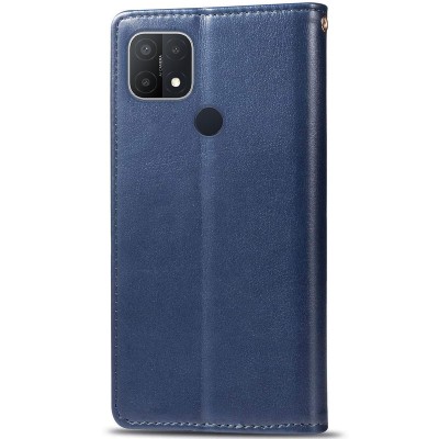 Кожаный чехол книжка GETMAN Gallant (PU) для Oppo A15s / A15 Синий Кожаный чехол книжка GETMAN Gallant (PU) для Oppo A15s / A15 Синий