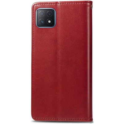 Кожаный чехол книжка GETMAN Gallant (PU) для Oppo A53 5G / A73 5G Красный Кожаный чехол книжка GETMAN Gallant (PU) для Oppo A53 5G / A73 5G Красный