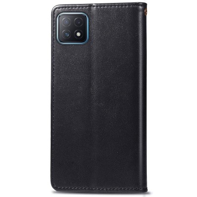 Кожаный чехол книжка GETMAN Gallant (PU) для Oppo A53 5G / A73 5G Черный Кожаный чехол книжка GETMAN Gallant (PU) для Oppo A53 5G / A73 5G Черный