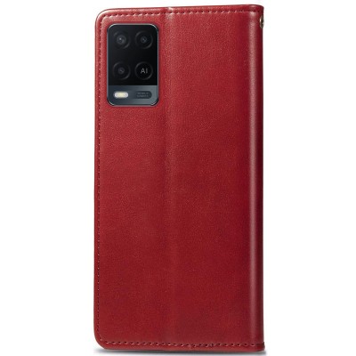 Кожаный чехол книжка GETMAN Gallant (PU) для Oppo A54 4G Красный Кожаный чехол книжка GETMAN Gallant (PU) для Oppo A54 4G Красный