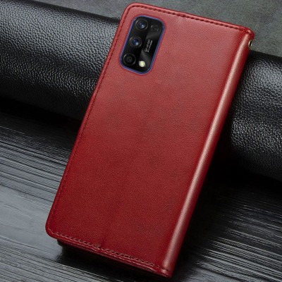 Кожаный чехол книжка GETMAN Gallant (PU) для Realme 7 Pro Красный Кожаный чехол книжка GETMAN Gallant (PU) для Realme 7 Pro Красный