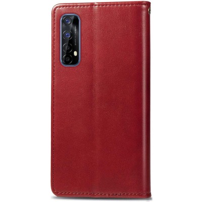 Кожаный чехол книжка GETMAN Gallant (PU) для Realme 7 Красный Кожаный чехол книжка GETMAN Gallant (PU) для Realme 7 Красный
