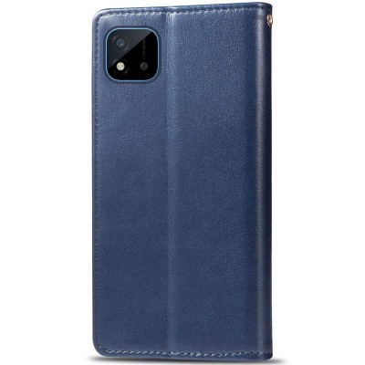 Кожаный чехол книжка GETMAN Gallant (PU) для Realme C11 (2021) Синий Кожаный чехол книжка GETMAN Gallant (PU) для Realme C11 (2021) Синий