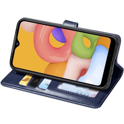 Кожаный чехол книжка GETMAN Gallant (PU) для Realme C11 (2021) Синий Кожаный чехол книжка GETMAN Gallant (PU) для Realme C11 (2021) Синий