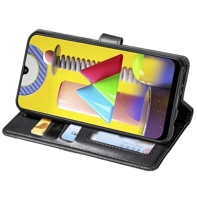 Кожаный чехол книжка GETMAN Gallant (PU) для Realme C11 (2021) Черный Кожаный чехол книжка GETMAN Gallant (PU) для Realme C11 (2021) Черный