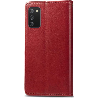 Кожаный чехол книжка GETMAN Gallant (PU) для Samsung Galaxy A03s Красный Кожаный чехол книжка GETMAN Gallant (PU) для Samsung Galaxy A03s Красный