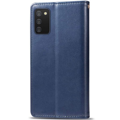 Кожаный чехол книжка GETMAN Gallant (PU) для Samsung Galaxy A03s Синий Кожаный чехол книжка GETMAN Gallant (PU) для Samsung Galaxy A03s Синий