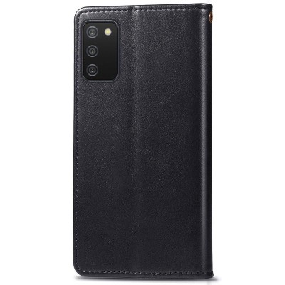 Кожаный чехол книжка GETMAN Gallant (PU) для Samsung Galaxy A03s Черный Кожаный чехол книжка GETMAN Gallant (PU) для Samsung Galaxy A03s Черный