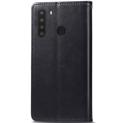 Кожаный чехол книжка GETMAN Gallant (PU) для Samsung Galaxy A21 Черный Кожаный чехол книжка GETMAN Gallant (PU) для Samsung Galaxy A21 Черный