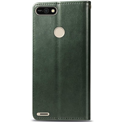 Кожаный чехол книжка GETMAN Gallant (PU) для TECNO POP 2F Зеленый Кожаный чехол книжка GETMAN Gallant (PU) для TECNO POP 2F Зеленый