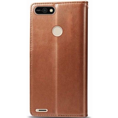 Кожаный чехол книжка GETMAN Gallant (PU) для TECNO POP 2F Коричневый Кожаный чехол книжка GETMAN Gallant (PU) для TECNO POP 2F Коричневый