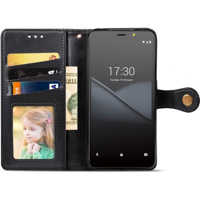 Кожаный чехол книжка GETMAN Gallant (PU) для TECNO POP 2F Черный Кожаный чехол книжка GETMAN Gallant (PU) для TECNO POP 2F Черный