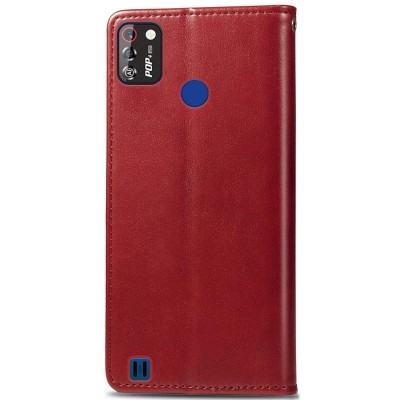 Кожаный чехол книжка GETMAN Gallant (PU) для TECNO POP 4 Pro Красный Кожаный чехол книжка GETMAN Gallant (PU) для TECNO POP 4 Pro Красный