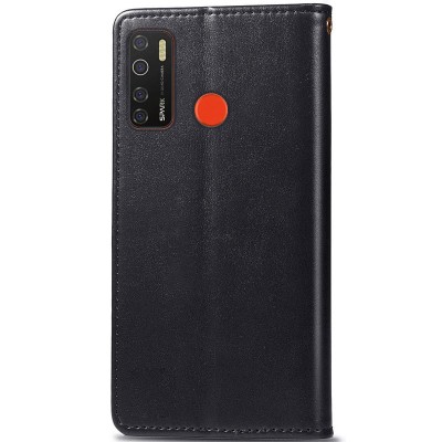 Кожаный чехол книжка GETMAN Gallant (PU) для TECNO Spark 5 Pro Черный Кожаный чехол книжка GETMAN Gallant (PU) для TECNO Spark 5 Pro Черный
