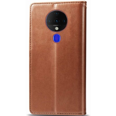 Кожаный чехол книжка GETMAN Gallant (PU) для TECNO Spark 6 Коричневый Кожаный чехол книжка GETMAN Gallant (PU) для TECNO Spark 6 Коричневый