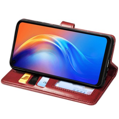 Кожаный чехол книжка GETMAN Gallant (PU) для TECNO Spark 6 Красный Кожаный чехол книжка GETMAN Gallant (PU) для TECNO Spark 6 Красный