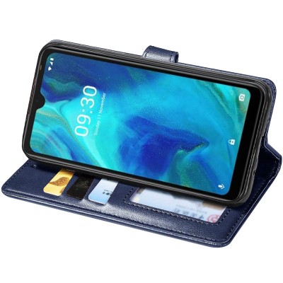Кожаный чехол книжка GETMAN Gallant (PU) для TECNO Spark 7 Синий Кожаный чехол книжка GETMAN Gallant (PU) для TECNO Spark 7 Синий