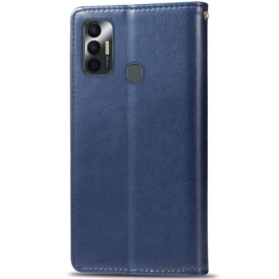 Кожаный чехол книжка GETMAN Gallant (PU) для TECNO Spark 7 Синий Кожаный чехол книжка GETMAN Gallant (PU) для TECNO Spark 7 Синий