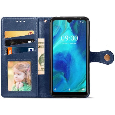 Кожаный чехол книжка GETMAN Gallant (PU) для TECNO Spark 7 Синий Кожаный чехол книжка GETMAN Gallant (PU) для TECNO Spark 7 Синий