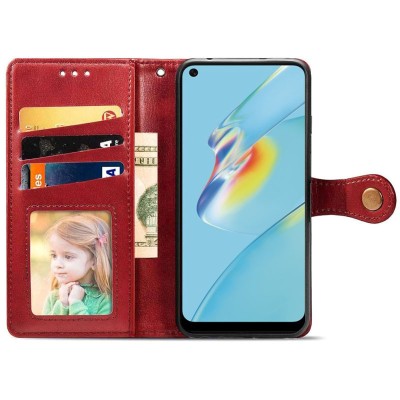 Кожаный чехол книжка GETMAN Gallant (PU) для Xiaomi Mi 11 Lite Красный Кожаный чехол книжка GETMAN Gallant (PU) для Xiaomi Mi 11 Lite Красный