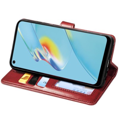 Кожаный чехол книжка GETMAN Gallant (PU) для Xiaomi Mi 11 Lite Красный Кожаный чехол книжка GETMAN Gallant (PU) для Xiaomi Mi 11 Lite Красный