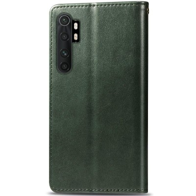 Кожаный чехол книжка GETMAN Gallant (PU) для Xiaomi Mi Note 10 Lite Зеленый Кожаный чехол книжка GETMAN Gallant (PU) для Xiaomi Mi Note 10 Lite Зеленый