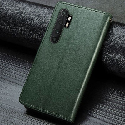 Кожаный чехол книжка GETMAN Gallant (PU) для Xiaomi Mi Note 10 Lite Зеленый Кожаный чехол книжка GETMAN Gallant (PU) для Xiaomi Mi Note 10 Lite Зеленый