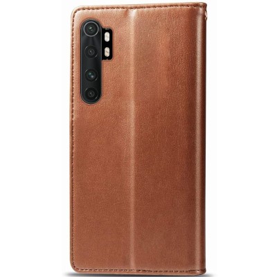 Кожаный чехол книжка GETMAN Gallant (PU) для Xiaomi Mi Note 10 Lite Коричневый Кожаный чехол книжка GETMAN Gallant (PU) для Xiaomi Mi Note 10 Lite Коричневый