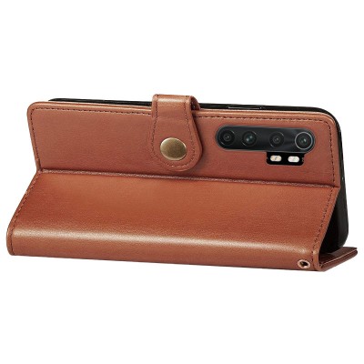 Кожаный чехол книжка GETMAN Gallant (PU) для Xiaomi Mi Note 10 Lite Коричневый Кожаный чехол книжка GETMAN Gallant (PU) для Xiaomi Mi Note 10 Lite Коричневый