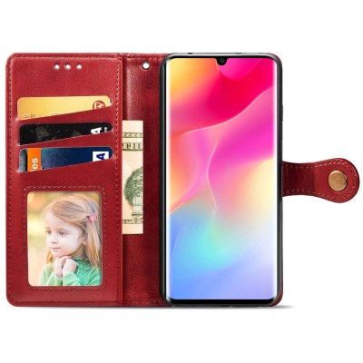 Кожаный чехол книжка GETMAN Gallant (PU) для Xiaomi Mi Note 10 Lite Красный Кожаный чехол книжка GETMAN Gallant (PU) для Xiaomi Mi Note 10 Lite Красный