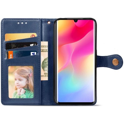 Кожаный чехол книжка GETMAN Gallant (PU) для Xiaomi Mi Note 10 Lite Синий Кожаный чехол книжка GETMAN Gallant (PU) для Xiaomi Mi Note 10 Lite Синий