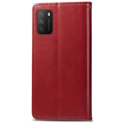 Кожаный чехол книжка GETMAN Gallant (PU) для Xiaomi Poco M3 Красный Кожаный чехол книжка GETMAN Gallant (PU) для Xiaomi Poco M3 Красный