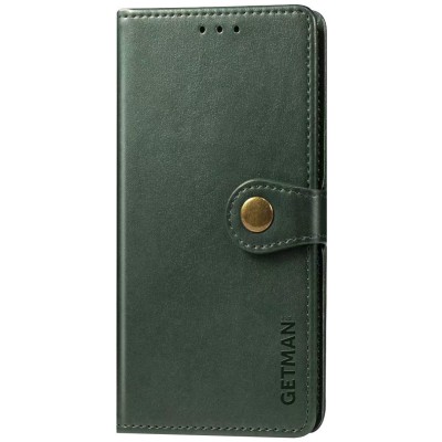 Кожаный чехол книжка GETMAN Gallant (PU) для Xiaomi Poco M5 Зеленый Кожаный чехол книжка GETMAN Gallant (PU) для Xiaomi Poco M5 Зеленый