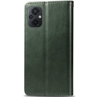 Кожаный чехол книжка GETMAN Gallant (PU) для Xiaomi Poco M5 Зеленый Кожаный чехол книжка GETMAN Gallant (PU) для Xiaomi Poco M5 Зеленый