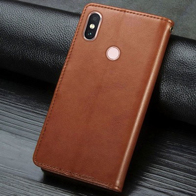 Кожаный чехол книжка GETMAN Gallant (PU) для Xiaomi Redmi Note 5 Pro / Note 5 (AI Dual Camera) Коричневый Кожаный чехол книжка GETMAN Gallant (PU) для Xiaomi Redmi Note 5 Pro / Note 5 (AI Dual Camera) Коричневый