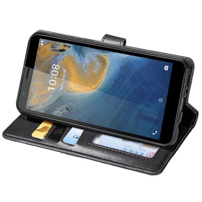 Кожаный чехол книжка GETMAN Gallant (PU) для ZTE Blade A31 Черный Кожаный чехол книжка GETMAN Gallant (PU) для ZTE Blade A31 Черный
