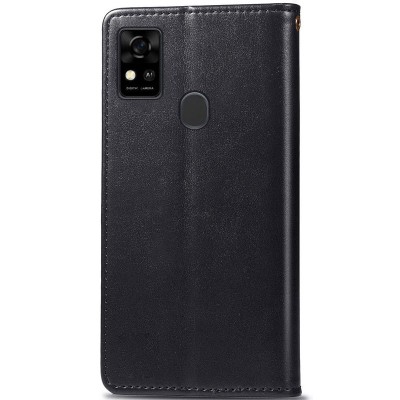 Кожаный чехол книжка GETMAN Gallant (PU) для ZTE Blade A31 Черный Кожаный чехол книжка GETMAN Gallant (PU) для ZTE Blade A31 Черный