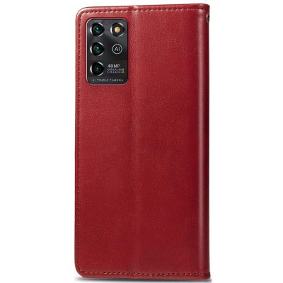 Кожаный чехол книжка GETMAN Gallant (PU) для ZTE Blade V30 Vita Красный Кожаный чехол книжка GETMAN Gallant (PU) для ZTE Blade V30 Vita Красный